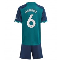 Arsenal Gabriel Magalhaes #6 Rezervni Dres za djecu 2023-24 Kratak Rukav (+ Kratke hlače)